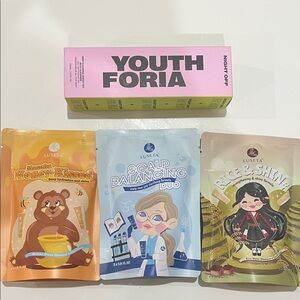 BNIB Youthforia Night Off Cleanser-1pc + Luseta Shampoo & conditioner sets